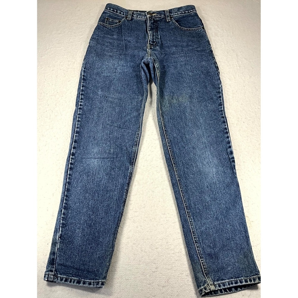 Y2K St. John's Bay Classic Fit Jeans Womens 8 Blue Denim Stretch Straight Leg